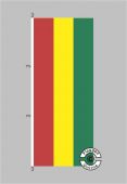Bolivien Hochformat Flagge