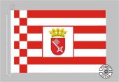 Bremen mit Wappen Bootsflagge