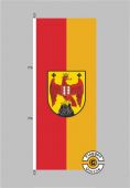 Burgenland Flagge Hochformat 