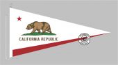 California Kalifornien Bootsstander Wimpel 
