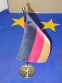 1'er Tischflaggenständer verchromt