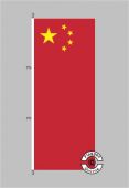 China Hochformat Flagge