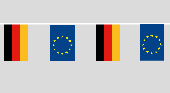 Deutschland Europa Flaggenkette