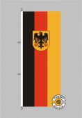 Deutschland Bundesdienstflagge Hochformat Flagge