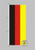 Deutschland Hochformat Flagge