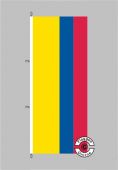Ecuador Hochformat Flagge