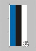Estland Hochformat Flagge