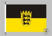 Baden-Württemberg mit Wappen Flagge