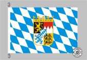 Bayern Raute mit Wappen Flagge
