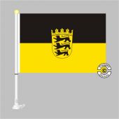 Baden-Württemberg mit Wappen Autoflagge