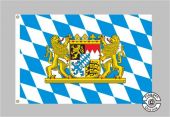 Bayern mit Löwenwappen Flagge