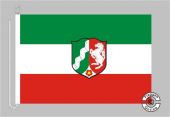 Nordrhein-Westfalen mit Wappen  Bootsflagge