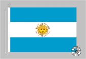 Argentinien mit Wappen Bootsflagge