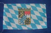 Bayern Raute mit Wappen Tischflagge