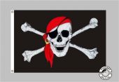 Pirat mit Kopftuch Flagge
