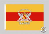Großherzogtum-Baden mit Schriftzug Großherzogthum Baden Flagge