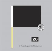 Motorsport Flagge Ab in die Box