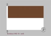 Bordeaux-Weiß Streifenflagge 