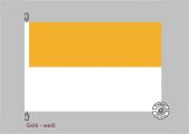 Deutschlandgelb-Weiß Streifenflagge 