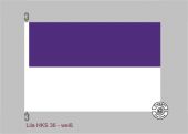 Lila-Weiß Streifenflagge 