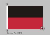 Schwarz-Rot Streifenflagge