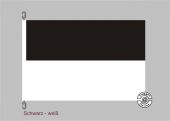 Schwarz-Weiß Streifenflagge 