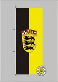 Baden-Württemberg großes Landeswappen Hochformat Flagge