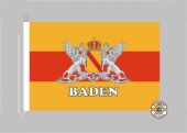 Baden Großherzogtum Schriftzug Baden Bootsflagge