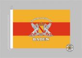 Baden Großherzogtum Schriftzug Großherzogthum Bootsflagge