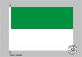Grün-Weiß Streifenflagge 