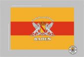 Baden Großherzogtum Schriftzug Großherzogthum Baden Tischflagge