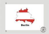 Berlin Kontur weiß Flagge