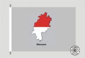 Hessen Kontur grau Flagge