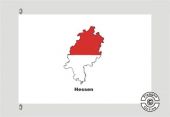 Hessen Kontur weiß Flagge