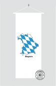 Bayern Kontur weiß Banner Flagge