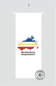 Mecklenburg-Vorpommern Kontur weiß Banner Flagge