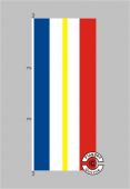 Mecklenburg-Vorpommern ohne Wappen Hochformat Flagge
