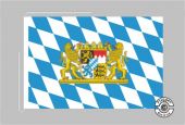 Bayern Raute mit Löwenwappen Tischflagge