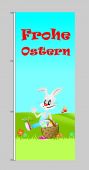 Frohe Ostern "Hase" Hochformat Flagge