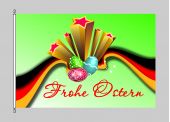 Frohe Ostern Deutschland Flagge