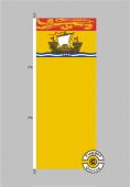 New Brunswick Flagge Hochformat 