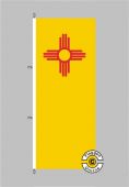 New Mexico Flagge Hochformat 