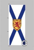 Nova Scotia Flagge Hochformat 