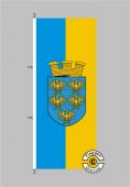 Niederösterreich Flagge Hochformat 
