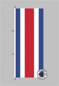 Costa Rica Hochformat Flagge