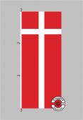 Dänemark Daenemark Hochformat Flagge