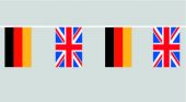 Deutschland Großbritannien Flaggenkette