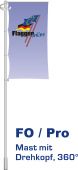 Alu-Flaggenmast Pro, 6 Meter 