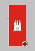 Hamburg Hochformat Flagge