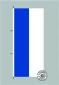 Blau Weiß Hochformat Flagge